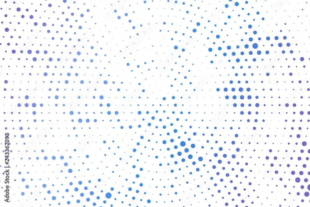 Light blue circles halftone style. Color geometric background. Vector illustration EPS 10.