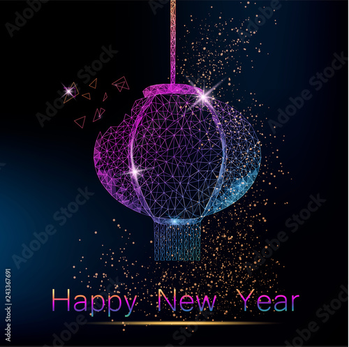 Polygonal Chinese traditional lantern