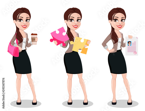 Business woman in casual clothes
