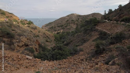 Rocky valley near El Faro in Albir photo