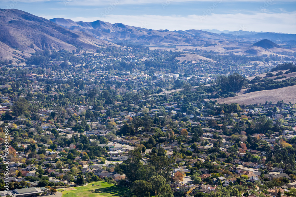 View towards downtown San Luis Obispo, California