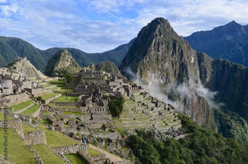 Vista tradicional de Machu Picchu