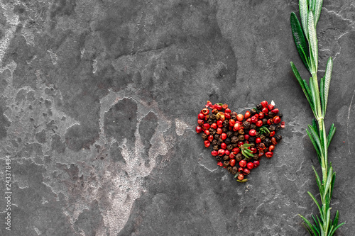 coloured pepper with love f...