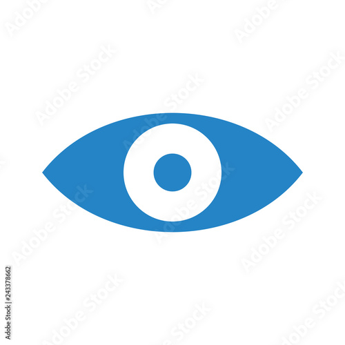Eye icon on white background for graphic and web design, Modern simple vector sign. Internet concept. Trendy symbol for website design web button or mobile app
