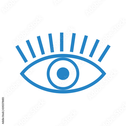 Eye icon on white background for graphic and web design, Modern simple vector sign. Internet concept. Trendy symbol for website design web button or mobile app