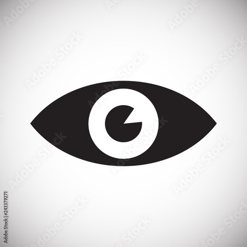 Eye icon on white background for graphic and web design, Modern simple vector sign. Internet concept. Trendy symbol for website design web button or mobile app