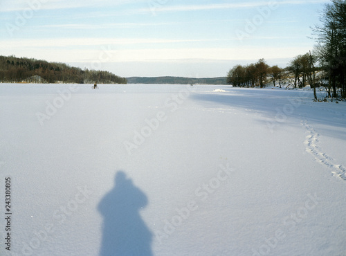 Hancza lake, suwalski landscape park, Poland photo