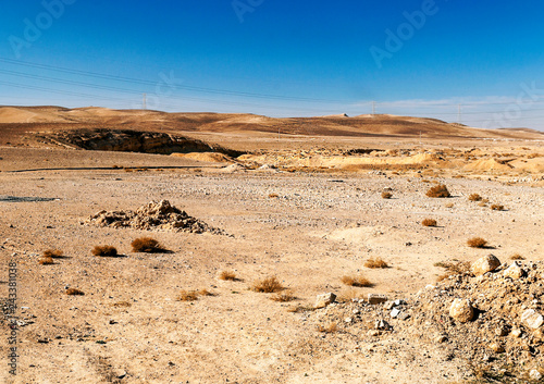 Desert of Shobak in Jordan