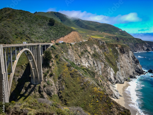 bixby creek bridge in big sur, california