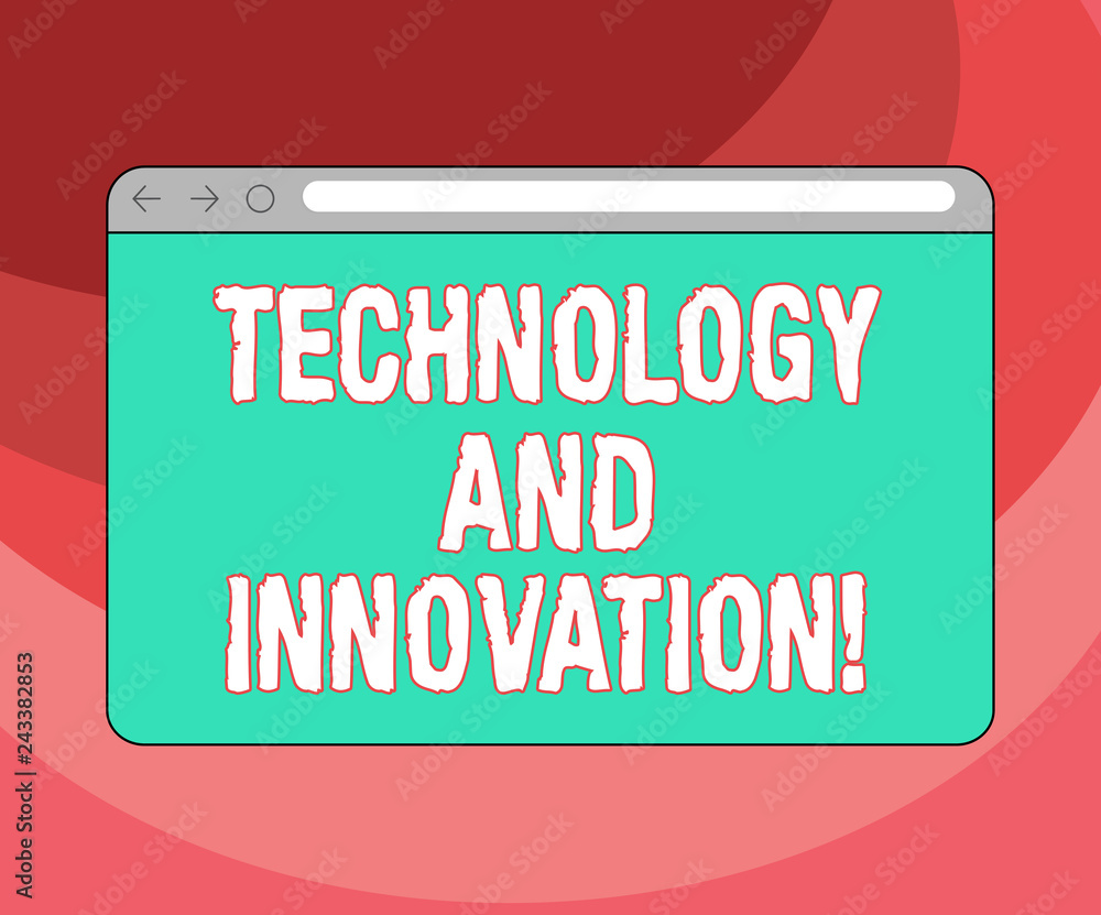 Text sign showing Technology And Innovation. Conceptual photo ...