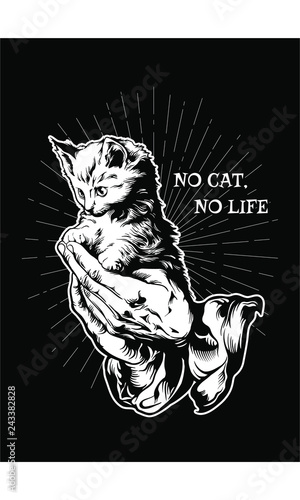 Cat lover vector