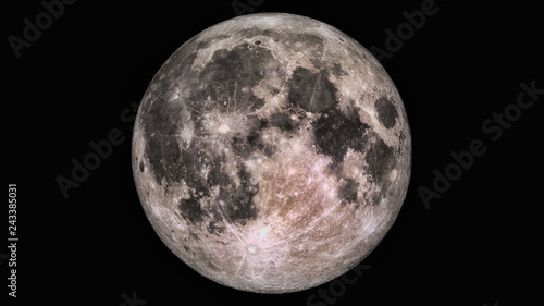 The beauty of the universe: Wonderful super detailed full Moon