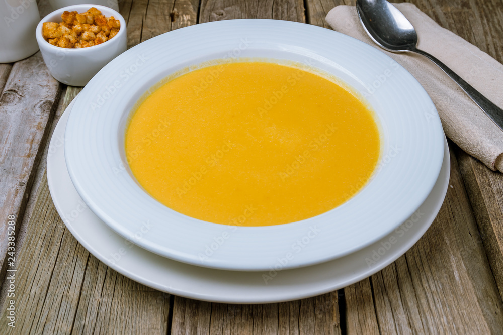 Soup cream of pumpkin Soup cream of pumpkin