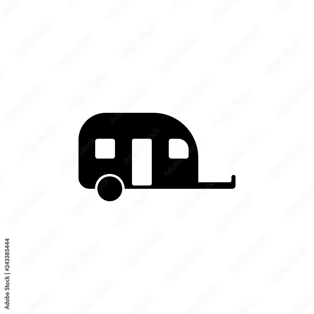 motorhome trailer icon. Simple glyph vector of universal set icons for UI and UX, website or mobile application motorhome trailer icon. Simple glyph vector of universal set icons for UI and UX, website or mobile application