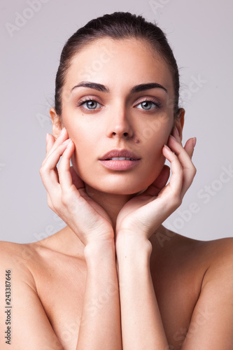 Beautiful brunette woman portrait