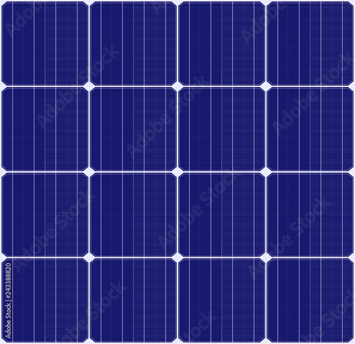 vector sign of solar panels with green energy inscription