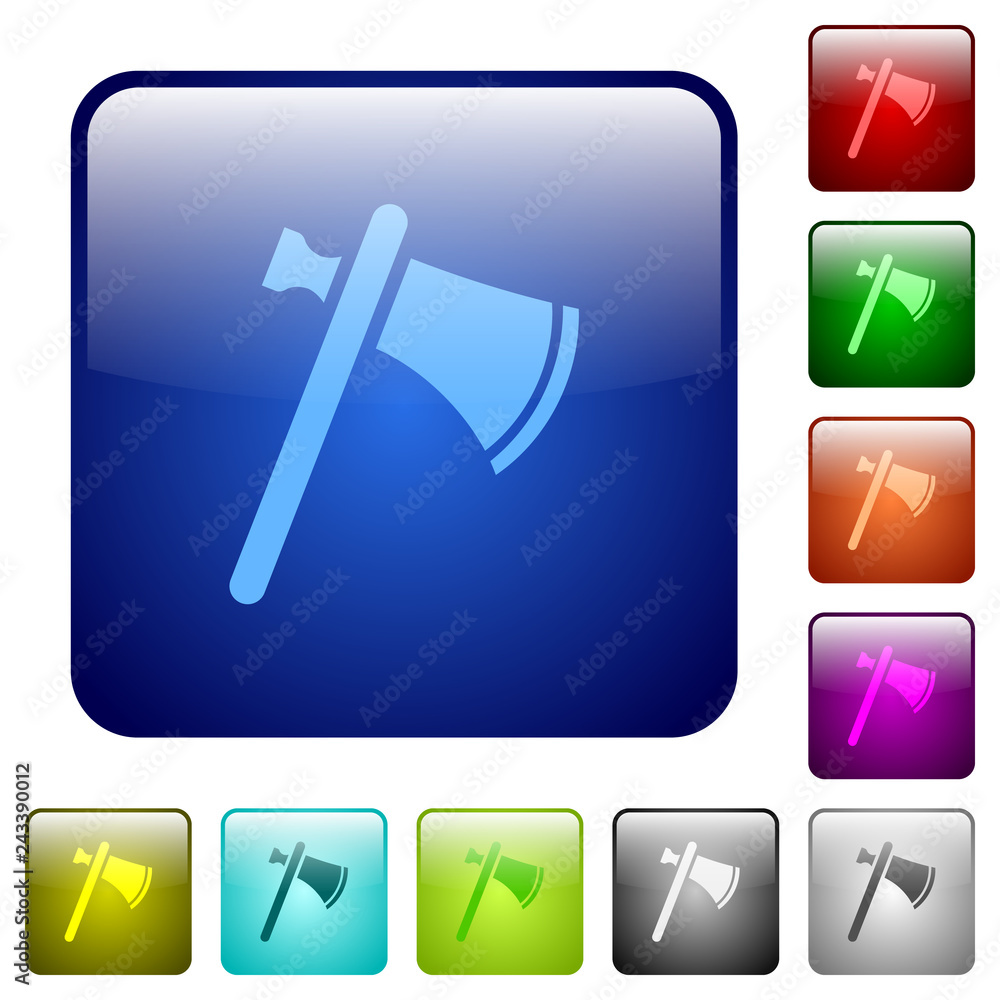 Single tomahawk color square buttons Single tomahawk color square buttons