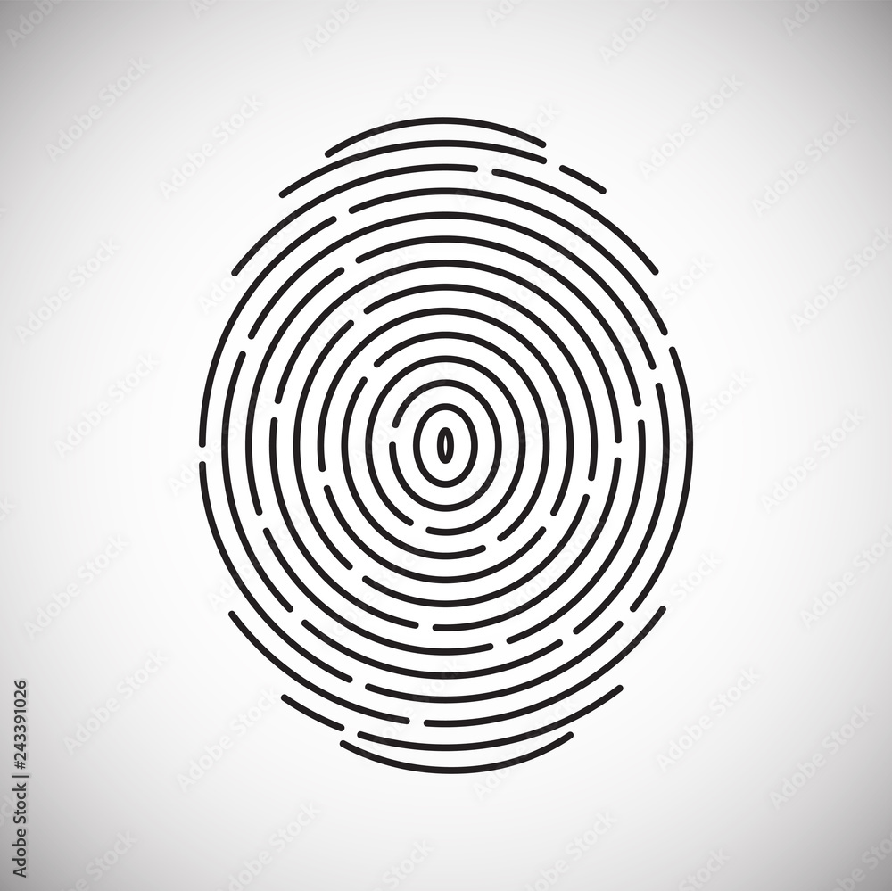 Finger id icon on white background for graphic and web design, Modern simple vector sign. Internet concept. Trendy symbol for website design web button or mobile app Finger id icon on white background for graphic and web design, Modern simple vector sign. Internet concept. Trendy symbol for website design web button or mobile app