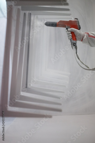 Industrial powder coating