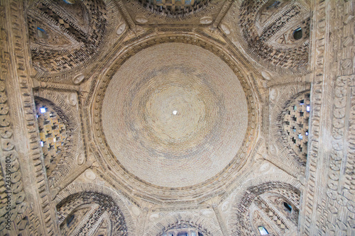 Beautiful ceiling of Samanid Mausoleum, Bukhara, Uzbekistan photo