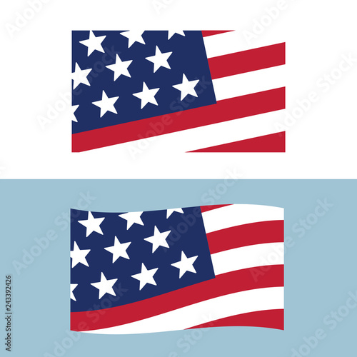 USA sign icon Made in USA. Vector