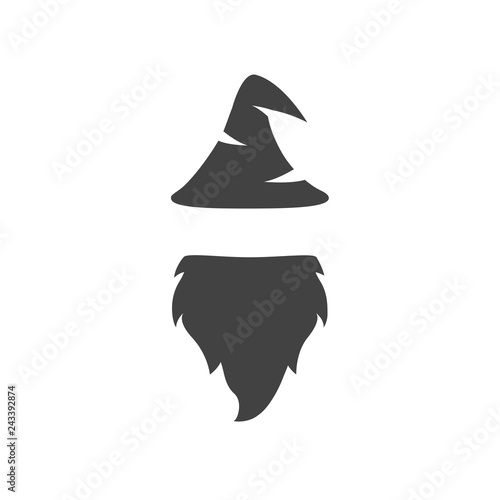 Wizard warlock logo vector