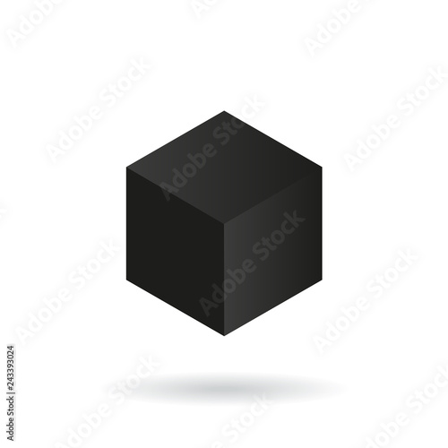 Black box mock up. Vector
