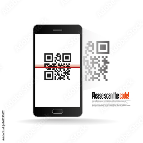QR code scanning with mobile phone realistic