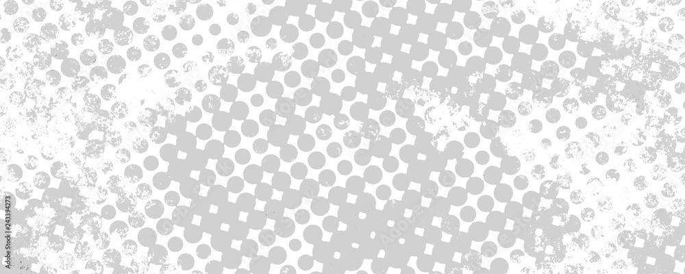 Monochrome grunge background of spots halftone - obrazy, fototapety, plakaty 