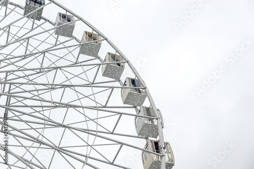 big white ferris wheel full frame