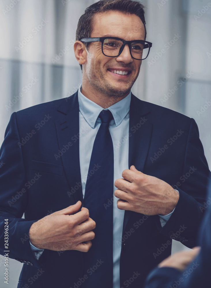 Positive handsome man smiling Positive handsome man smiling