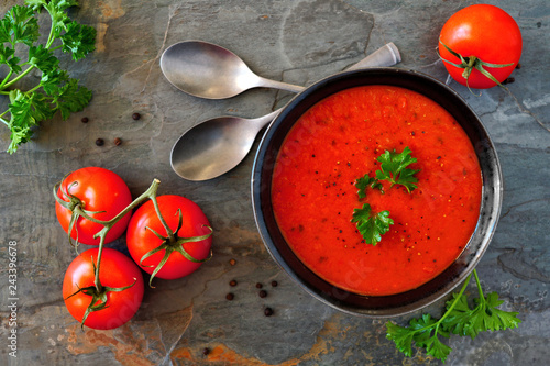 Photo Homemade tomato soup
