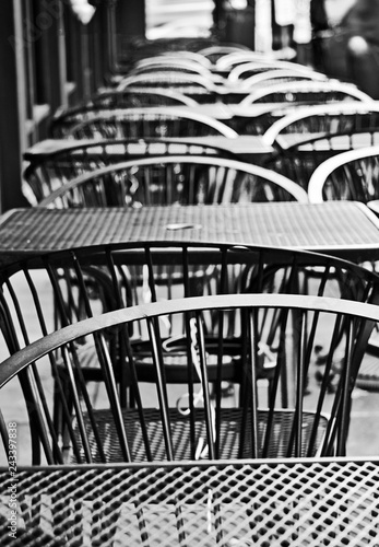 outside chairs and tables