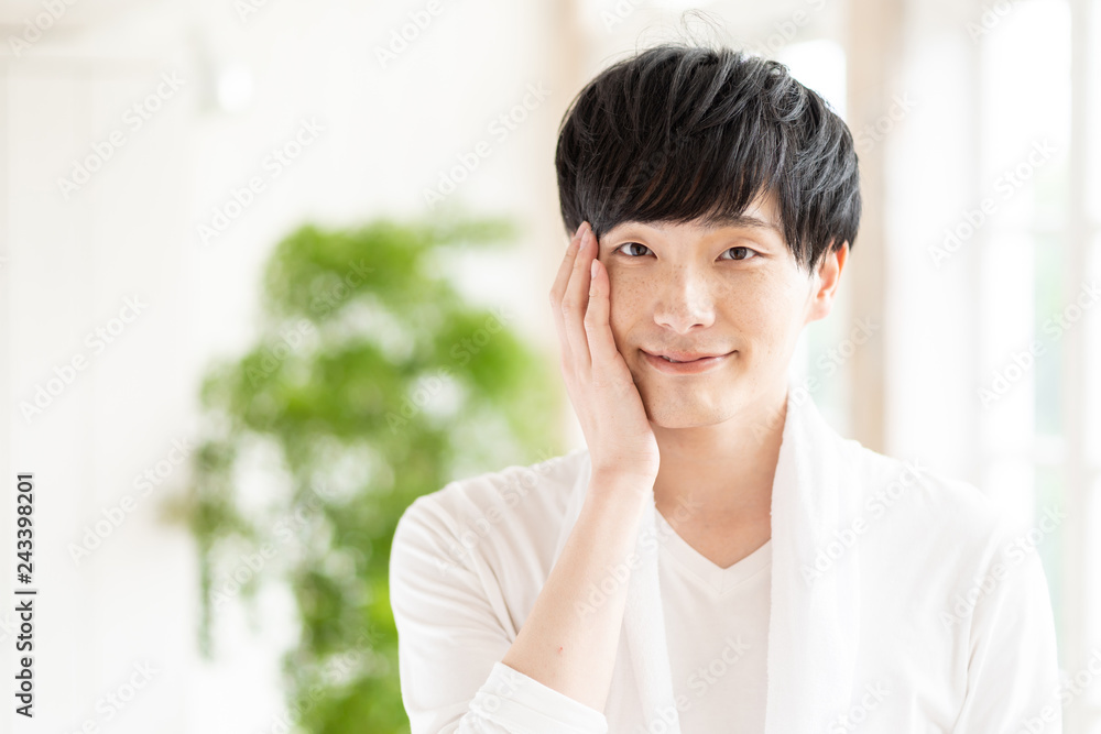 portrait of young asian man skin care image portrait of young asian man skin care image