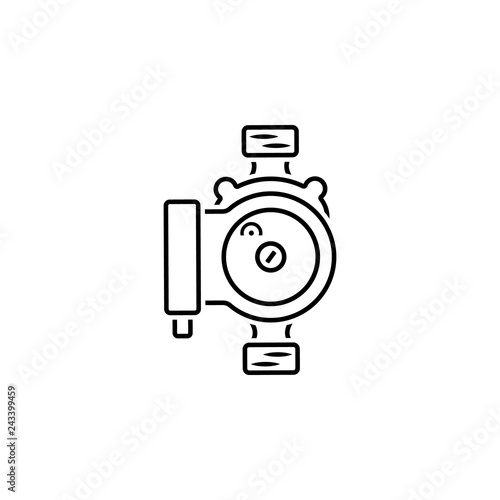 electric, pump, water  icon. Element of plumbing and heating icon for mobile concept and web apps. Detailed electric, pump, water  icon can be used for web and mobile
