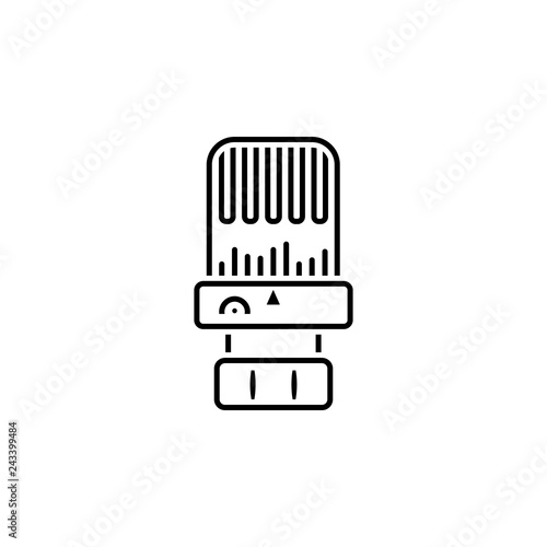 radiator, valve, actuator icon. Element of plumbing and heating icon for mobile concept and web apps. Detailed radiator, valve, actuator icon can be used for web and mobile