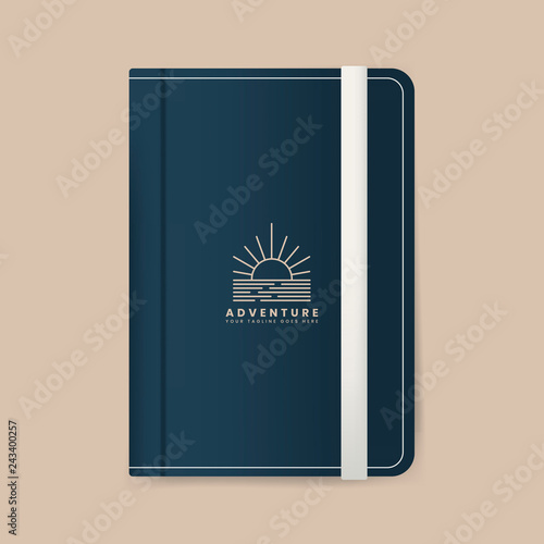 Premium journal cover design mockup