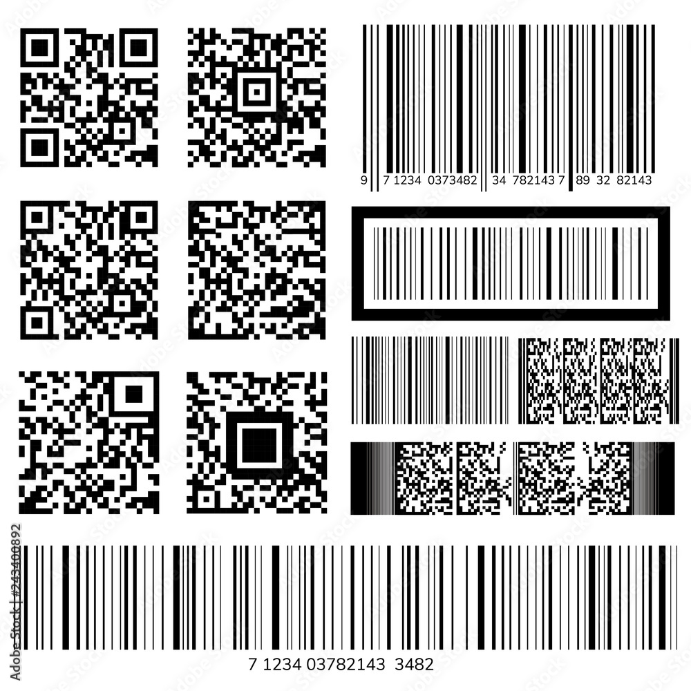 Barcode and QR code collection Barcode and QR code collection