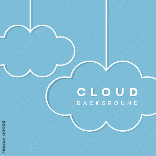 Cloud storage background