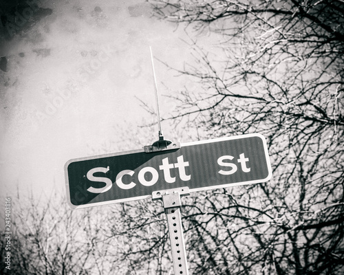 Scott Name Street Sign photo