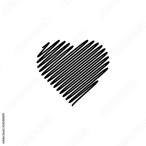 heart line icon. Element of Valentine's Day icon for mobile concept and web apps. Detailed heart line icon can be used for web and mobile
