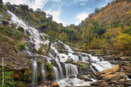 Waterfalls Forest Fall  Chiang Mai Thailand.