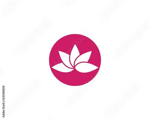 Lotus flowers logo Template