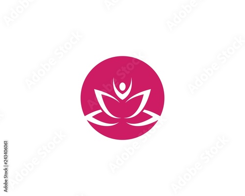 Lotus flowers logo Template