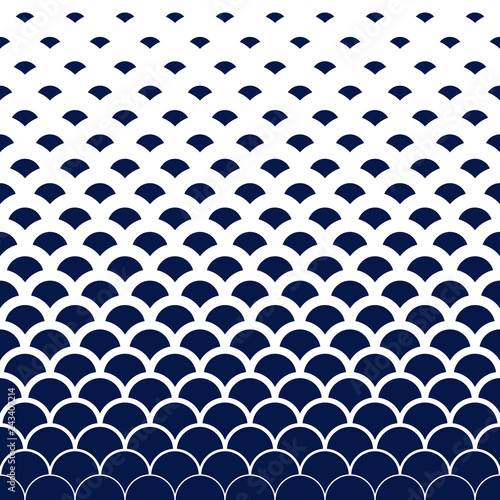 Abstract modern vintage retro blue wave art line pattern background