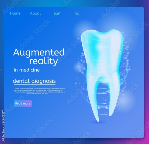 Vector Illustration Augmented Reality in Medicine