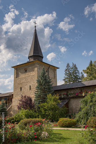  Vatra Moldovitei, Romania, Moldovita Monastery,September ,2017,inner  yard photo