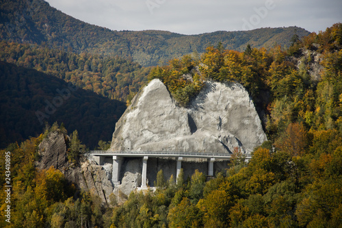 The Lake of Siriu and the Teherau Rocks Viaduct, Buzau.2017 photo