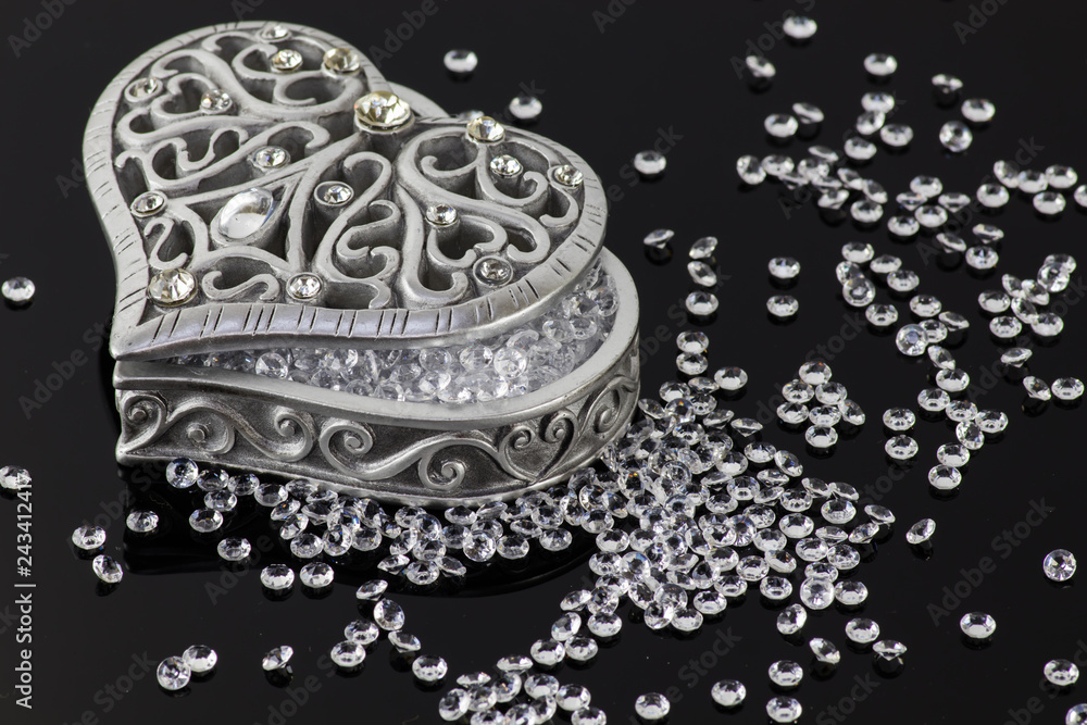 Obraz premium heart and diamonds