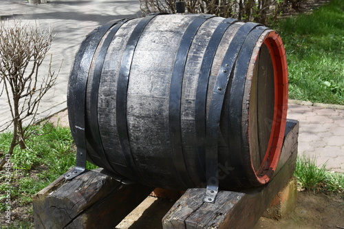 Wooden barrel beer